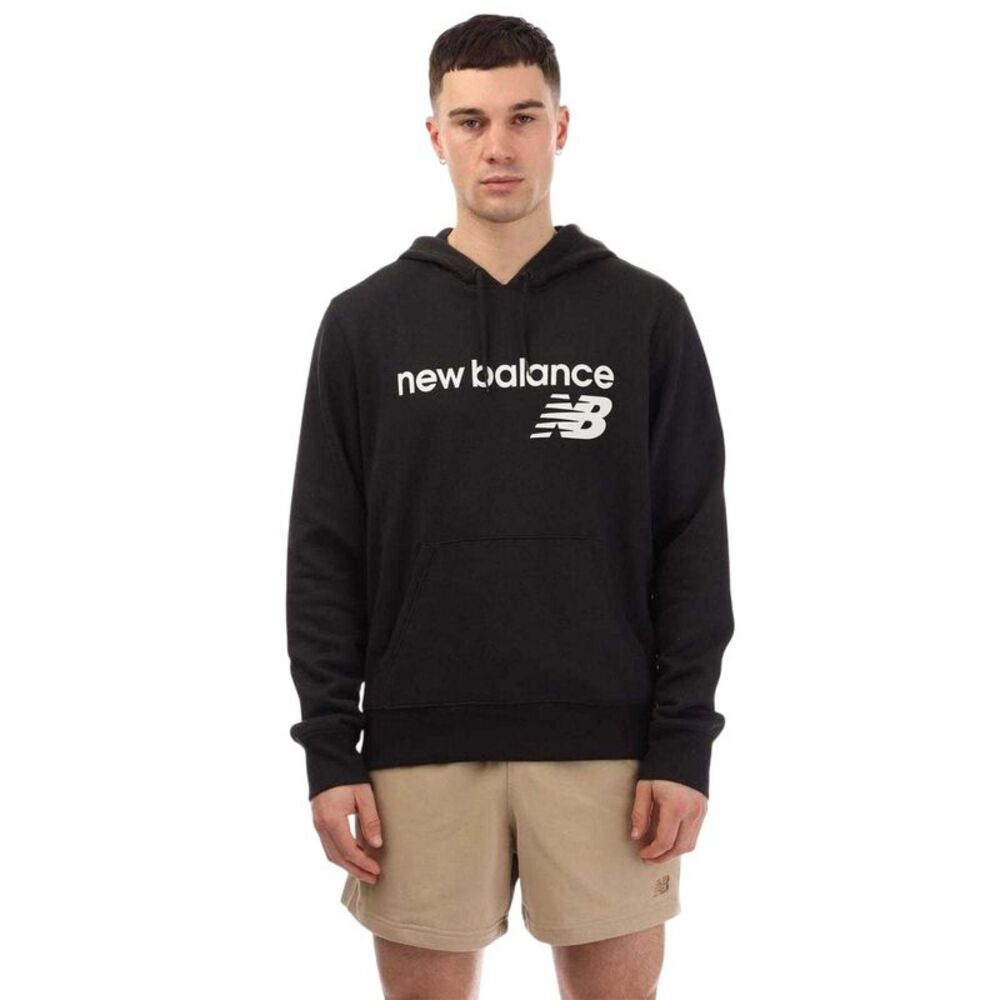New Balance Mens Drawstring Hoodie / Black